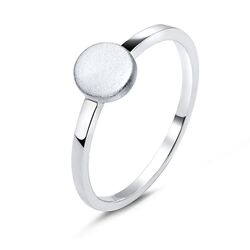 Silver Ring Bend Matt Designed NSR-2784-C